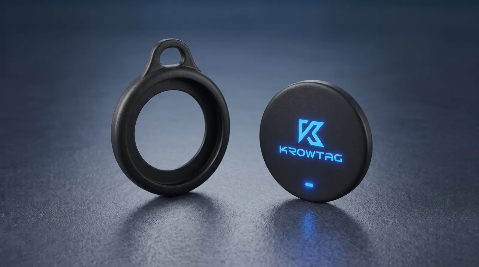 Krowtag ve askılı kılıfı yan yana